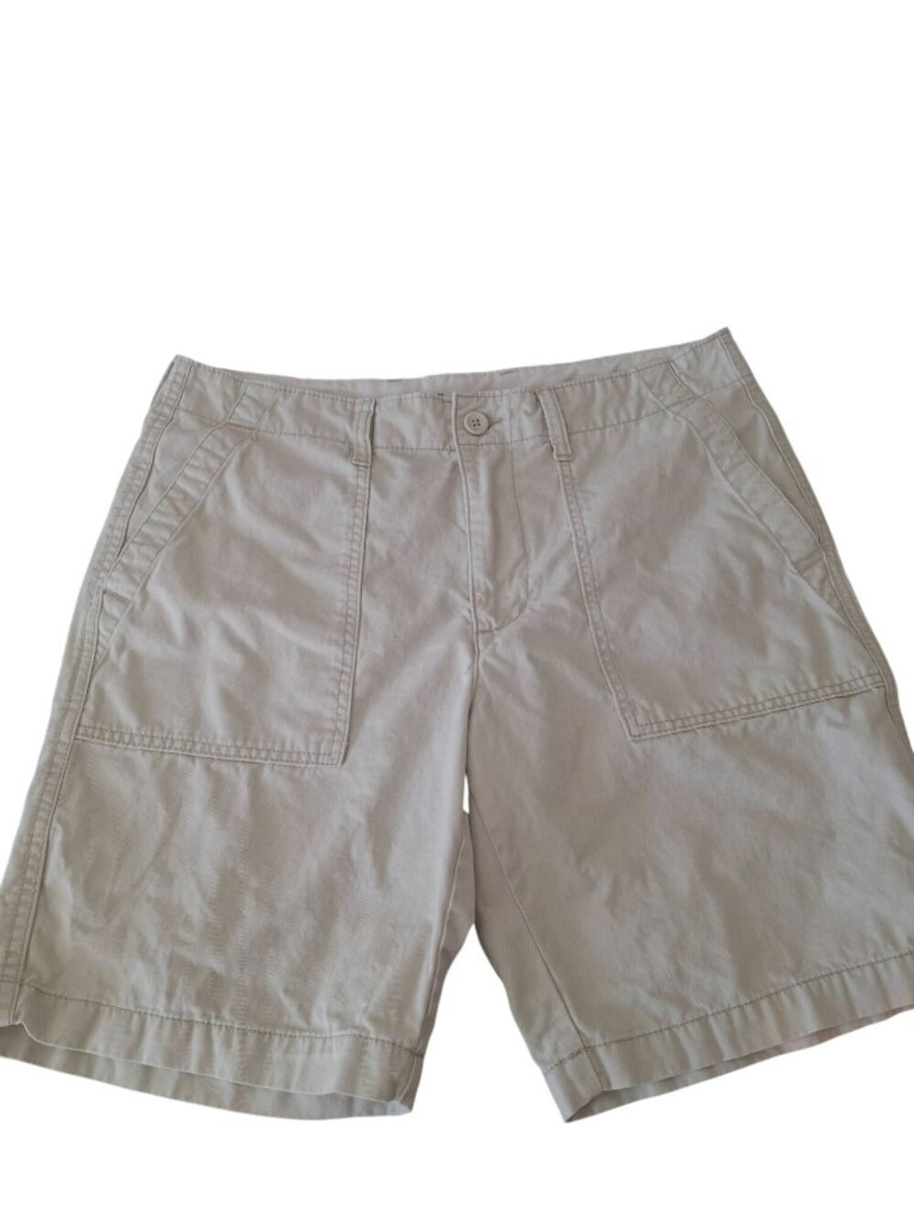 Old Navy Lived In Straight Shorts Mens 34 Beige Cotton Utility Preppy Casual